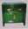 22221967: green stained cupboard with 2 drawers and 2 doors 